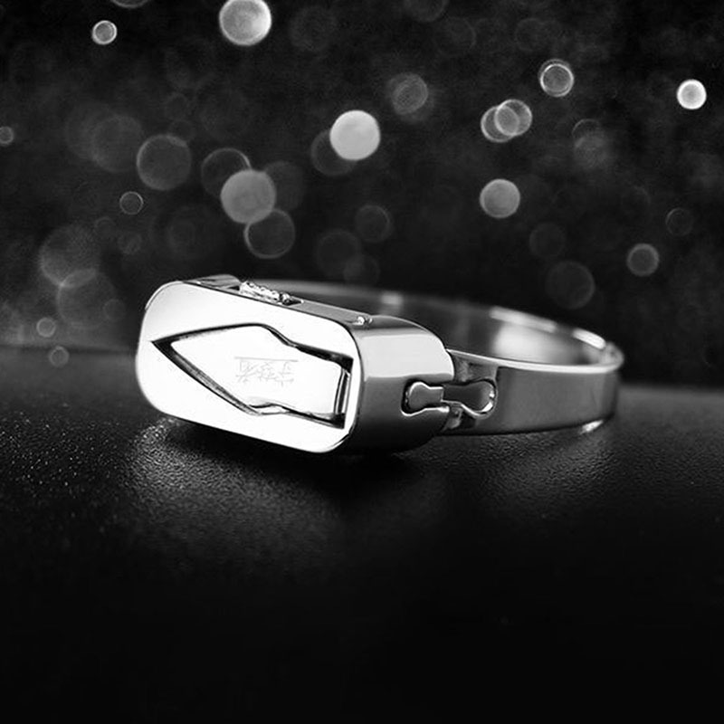 Stainless Steel Self-Defense Ring with Hidden Blade - Adjustable Mini Knife Ring for Personal Safety - Wearable Concealed Protection Tool for Men & Women - Image 9
