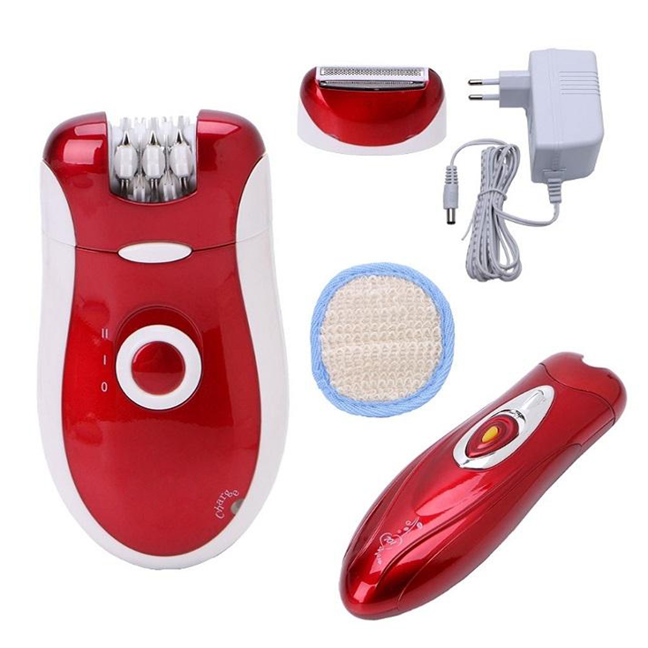 Kemei KM-3068 - Rechargeable 3-in-1 Epilator Hair Removal Device for Women - Electric Shaver & Trimmer Set with Multiple Heads, Smooth Skin Care Tool for Face, Arms, Legs & Sensitive Areas - Image 14
