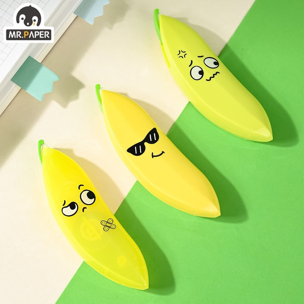 Banana Shaped Correction Tape - Fun & Portable Eraser Tool for Paper, Labels, and More - 14cm - Image 6