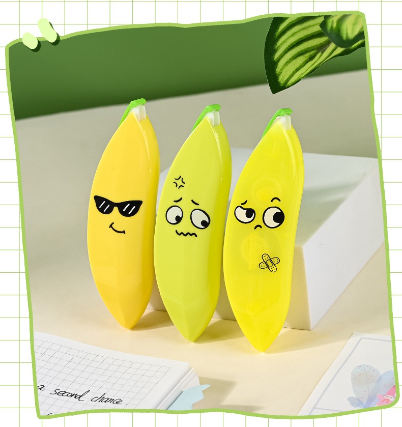 Banana Shaped Correction Tape - Fun & Portable Eraser Tool for Paper, Labels, and More - 14cm - Image 11