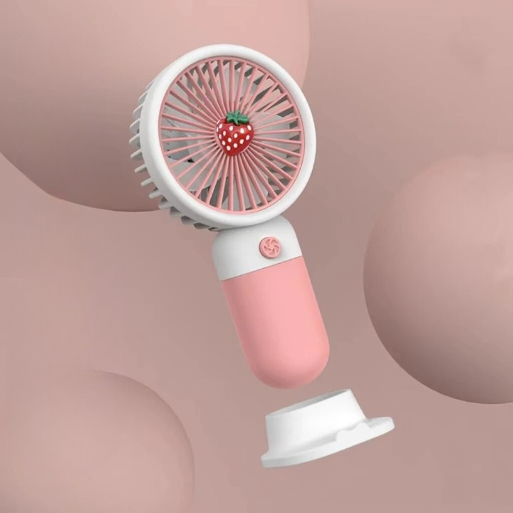 Mini Fan Multifunctional Cool Summer Fruit Cartoon Handheld Mini Fan (random color) - Image 3