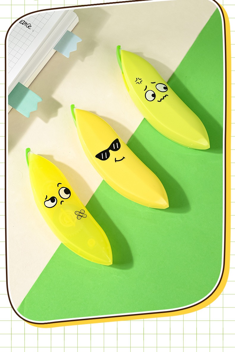 Banana Shaped Correction Tape - Fun & Portable Eraser Tool for Paper, Labels, and More - 14cm - Image 8