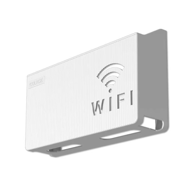 WiFi Router Shelf & Cable Organizer - Wall-Mount ABS Plastic Storage Box for Routers, Power Strips & Cables (Random Colors) - Image 5