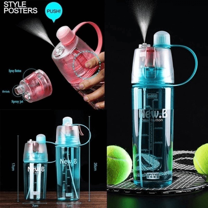 spray water bottle HydraMist Pro - Ultra-fine mist spray for skincare, cleaning, or gardening. GlowSpritz - Gentle hydration with a stylish touch for everyday refreshment -500ml (Random Color) - Image 5