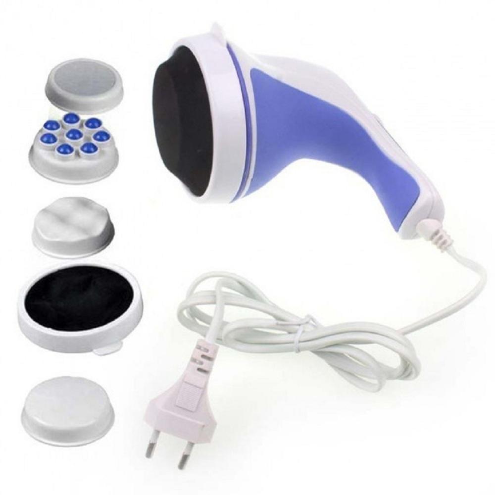 4 in 1 Relax & Spin Tone Vibration Electric Massager / Electronic Relax and Spin Body Massager with Different Heads - Image 4