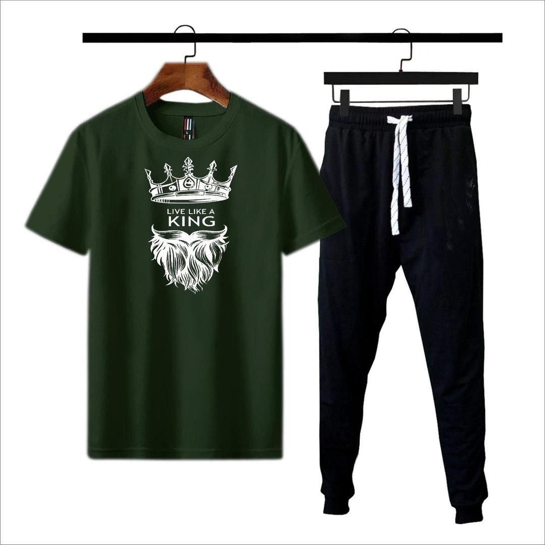 Men's Micro Tracksuit King Print – Gym & Workout Suit - Image 2