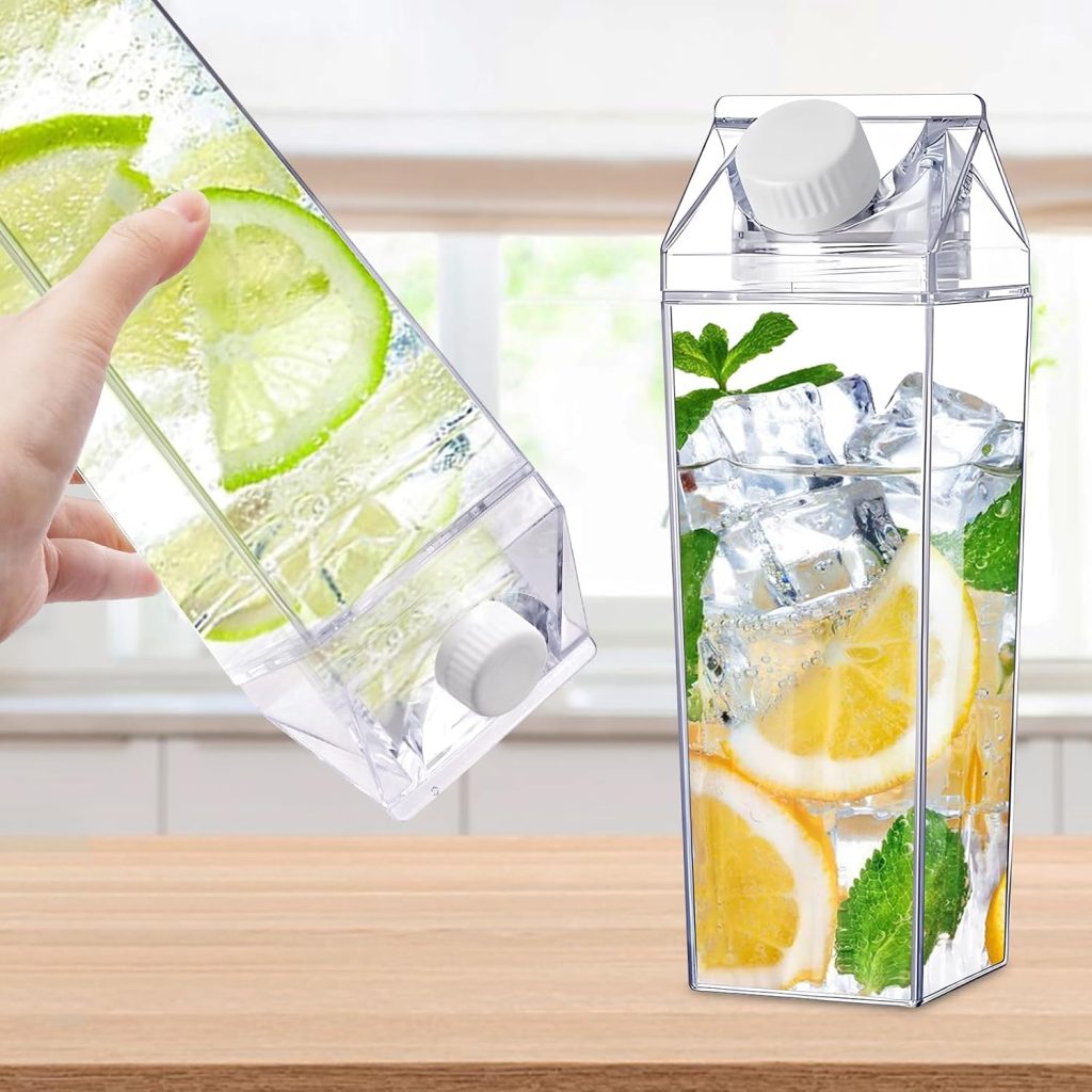 Transparent Acrylic Water Bottle 1 Litre