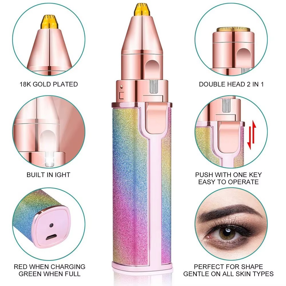 Electric Eyebrow Trimmer for Women 2 in 1