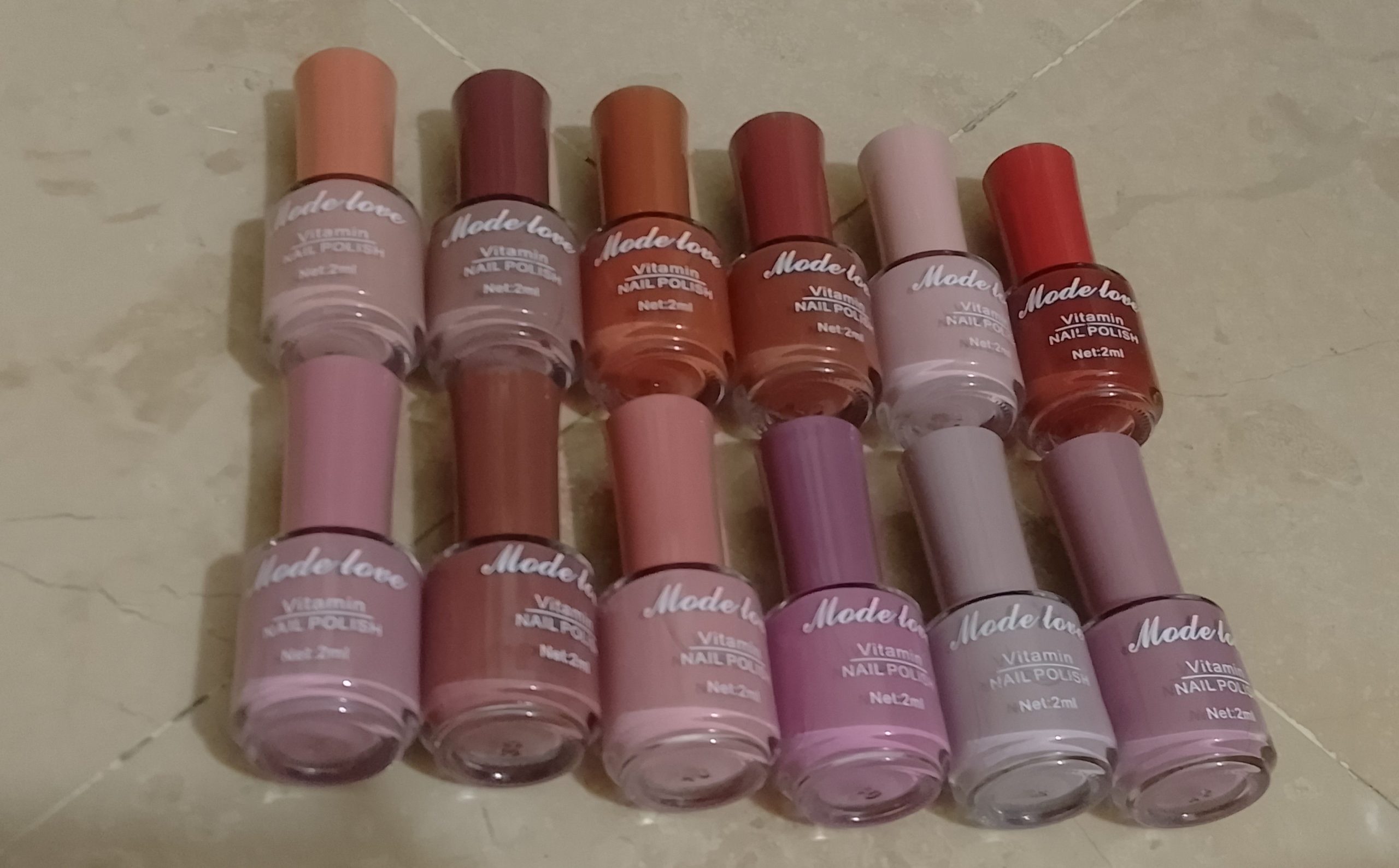 12 Pcs Nude Nail Polish Set 20ml