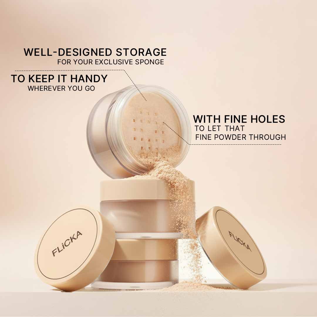Flicka 2 in 1 Primer & Loose Powder Beauty Deal