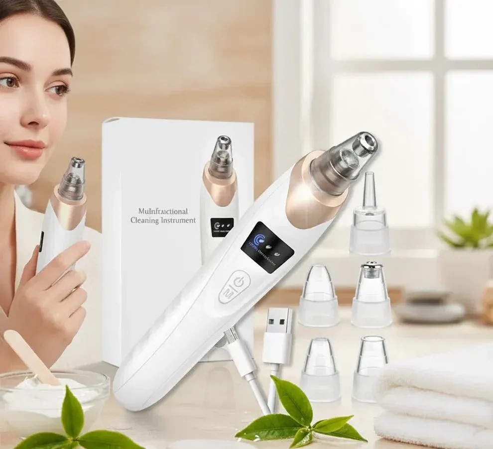 Electric Blackhead Remover Vacuum Pore Cleaner – 5 Heads - Image 3