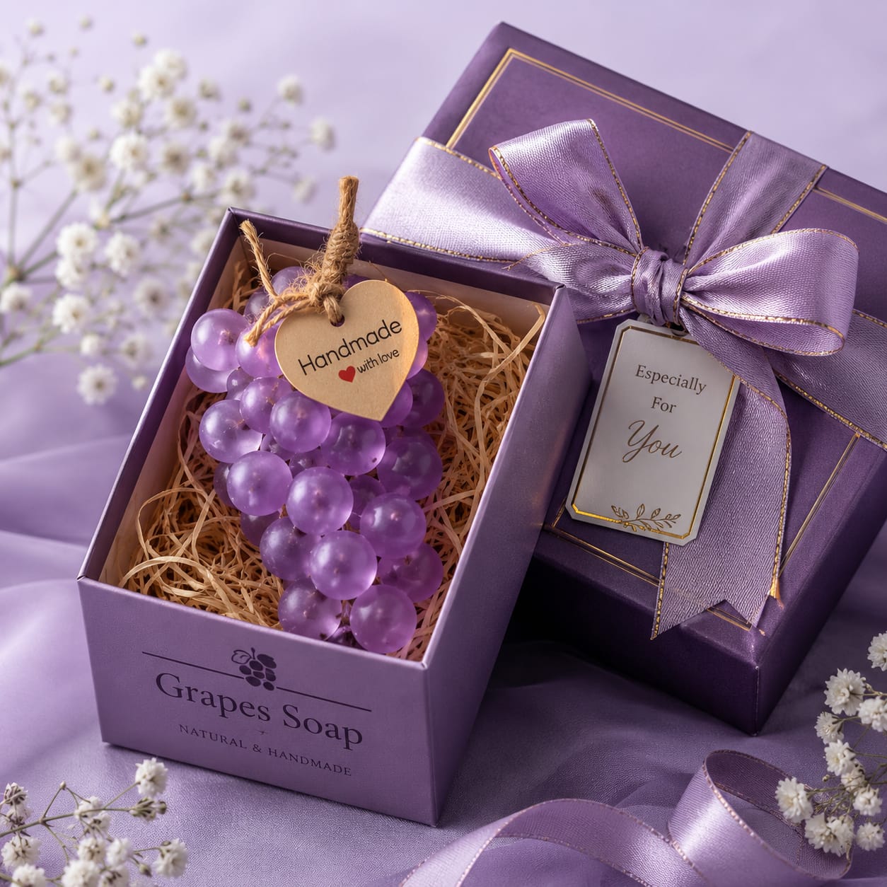 Vinora Grape Extract Glow Soap – Handmade Beauty Bar - Image 4