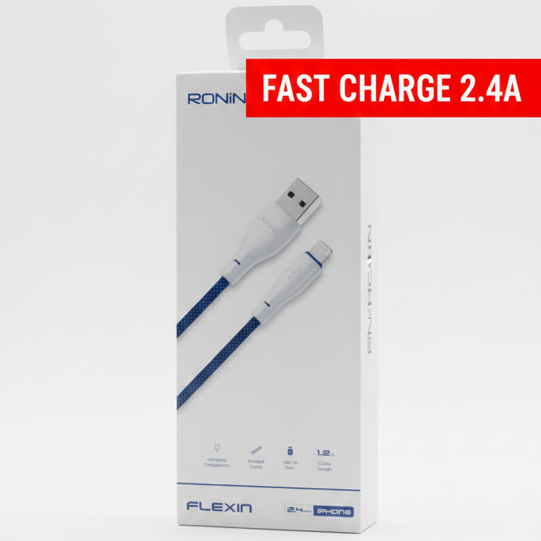 RONIN Flexin 1.2m Braided Micro USB Fast Charging Cable - Image 3