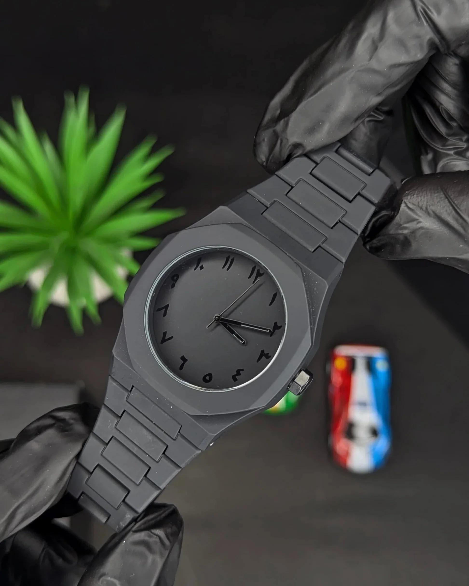 Black Aura Couple Watch Set