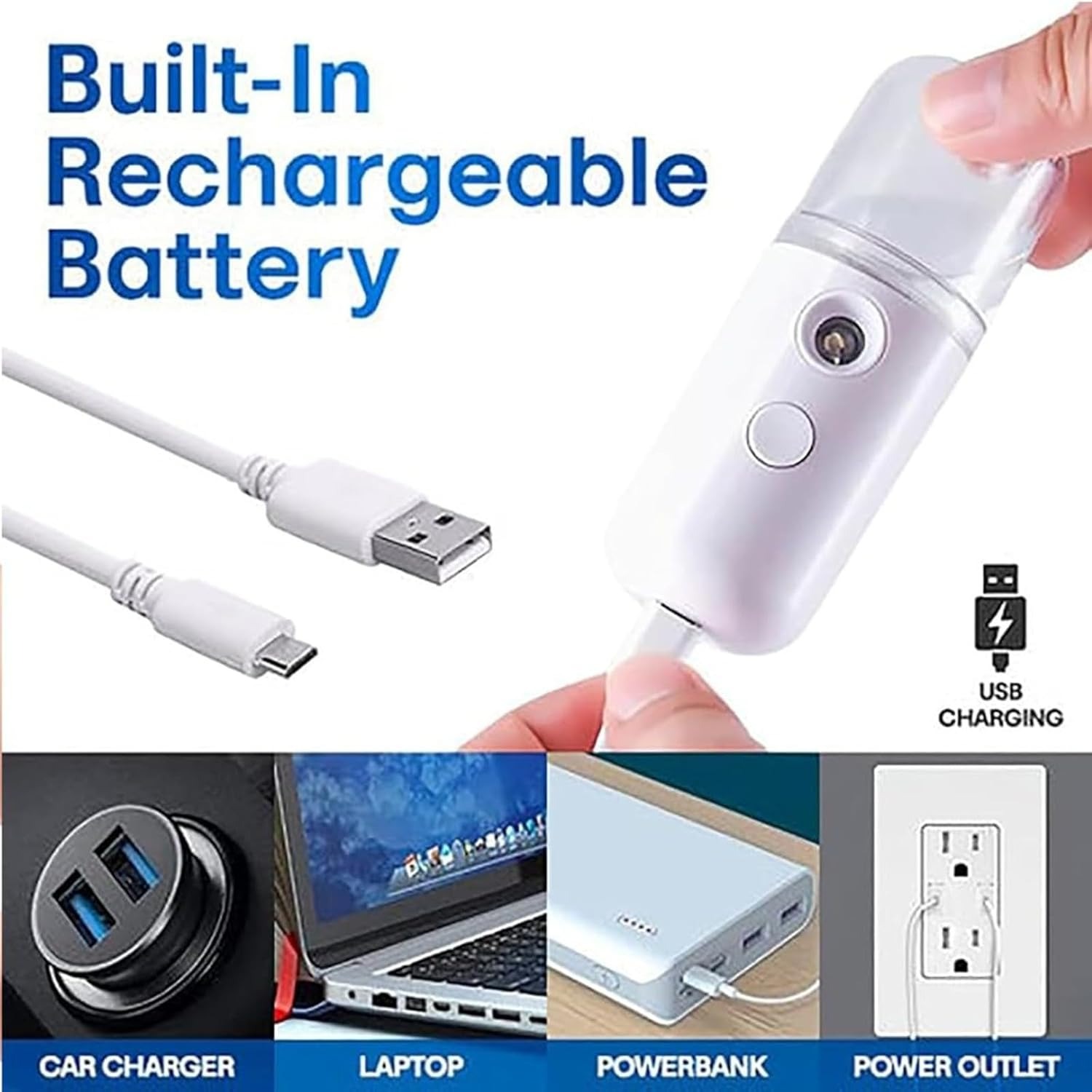 Portable Nano Facial Mist Sprayer – USB Rechargeable - Image 4
