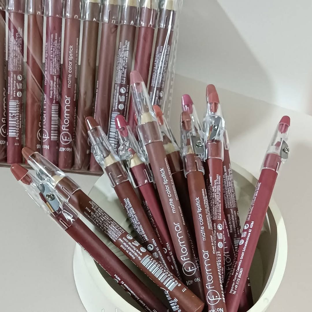 Flormar Waterproof Lip Pencil Set of 12 - Image 4