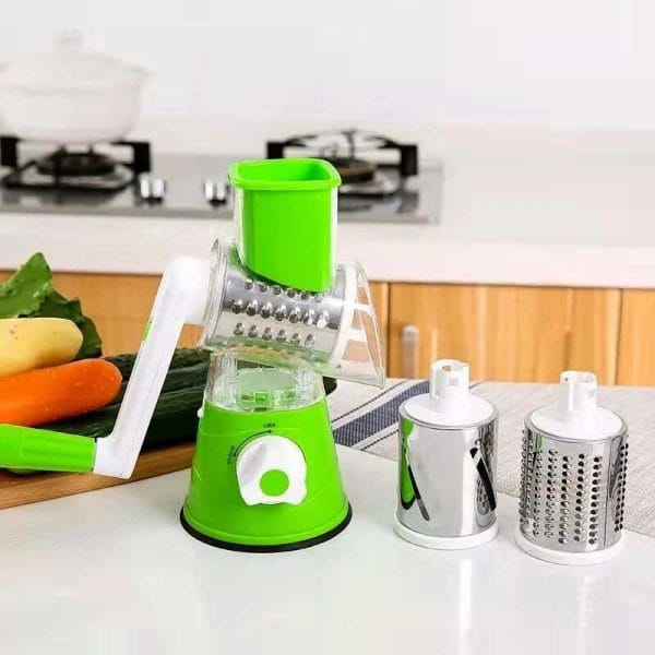 Manual Drum Vegetable Slicer & Spiral Cutter - Image 4