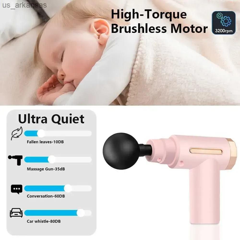 Smart Quiet Massage Gun with 4 Heads - Image 2