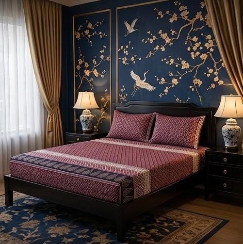 3D Crystal Cotton 3-Piece Double Bedsheet Set with 2 Pillow Covers - Image 4