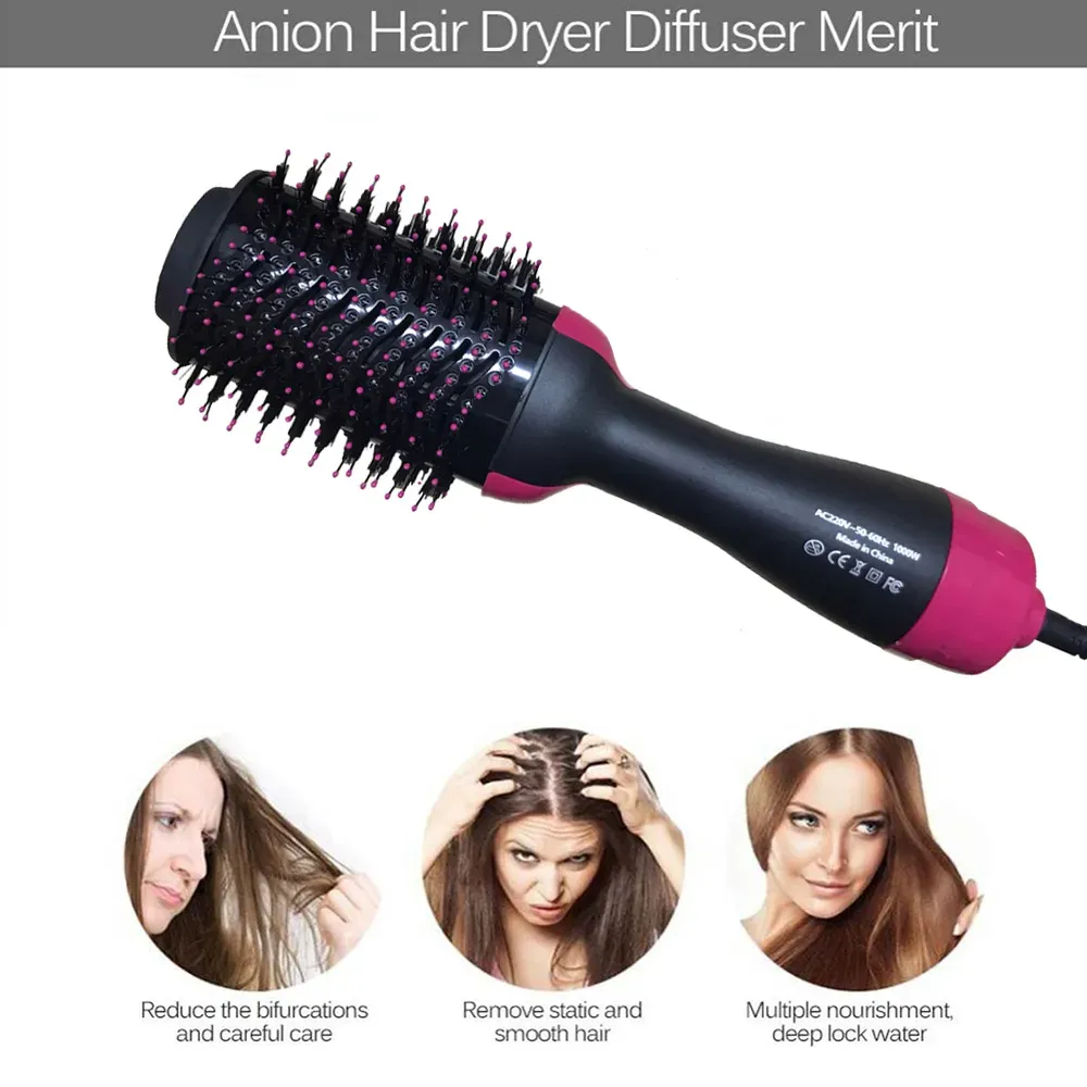 3-in-1 Hair Dryer Comb – Straightener & Curler - Image 3