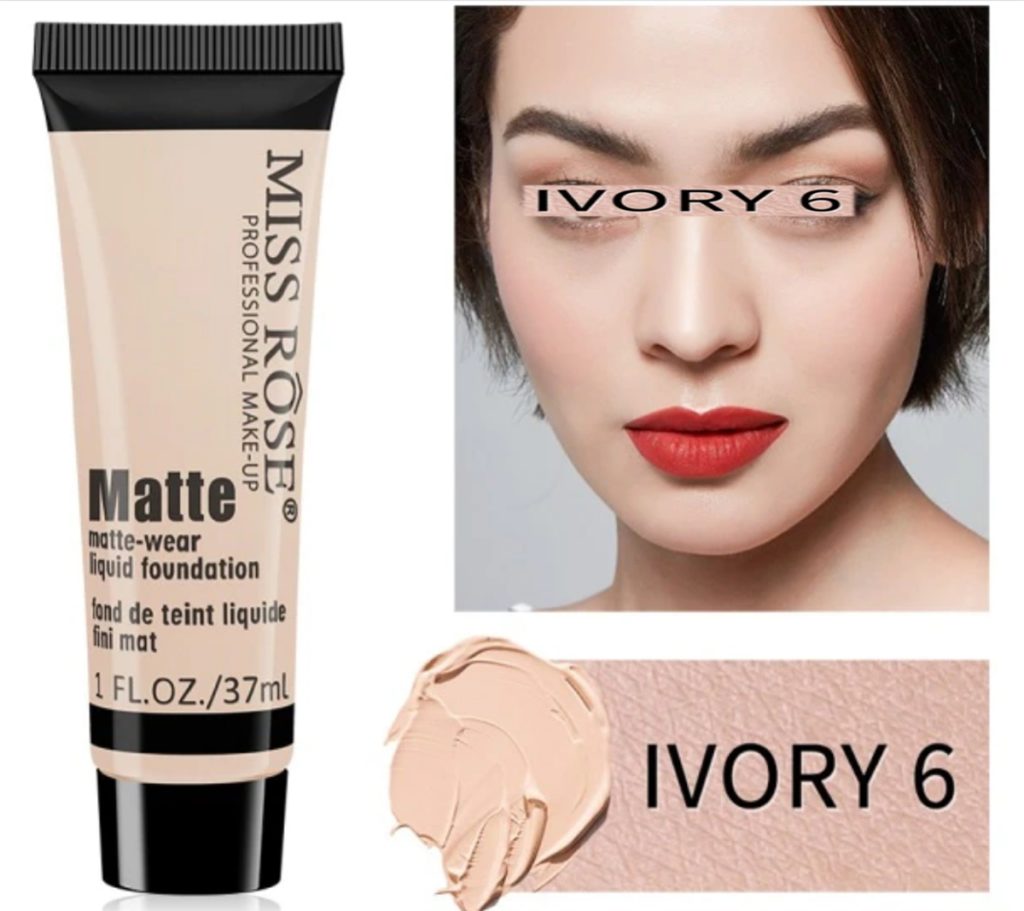 Miss Rose Soft Matte Liquid Foundation 37ml