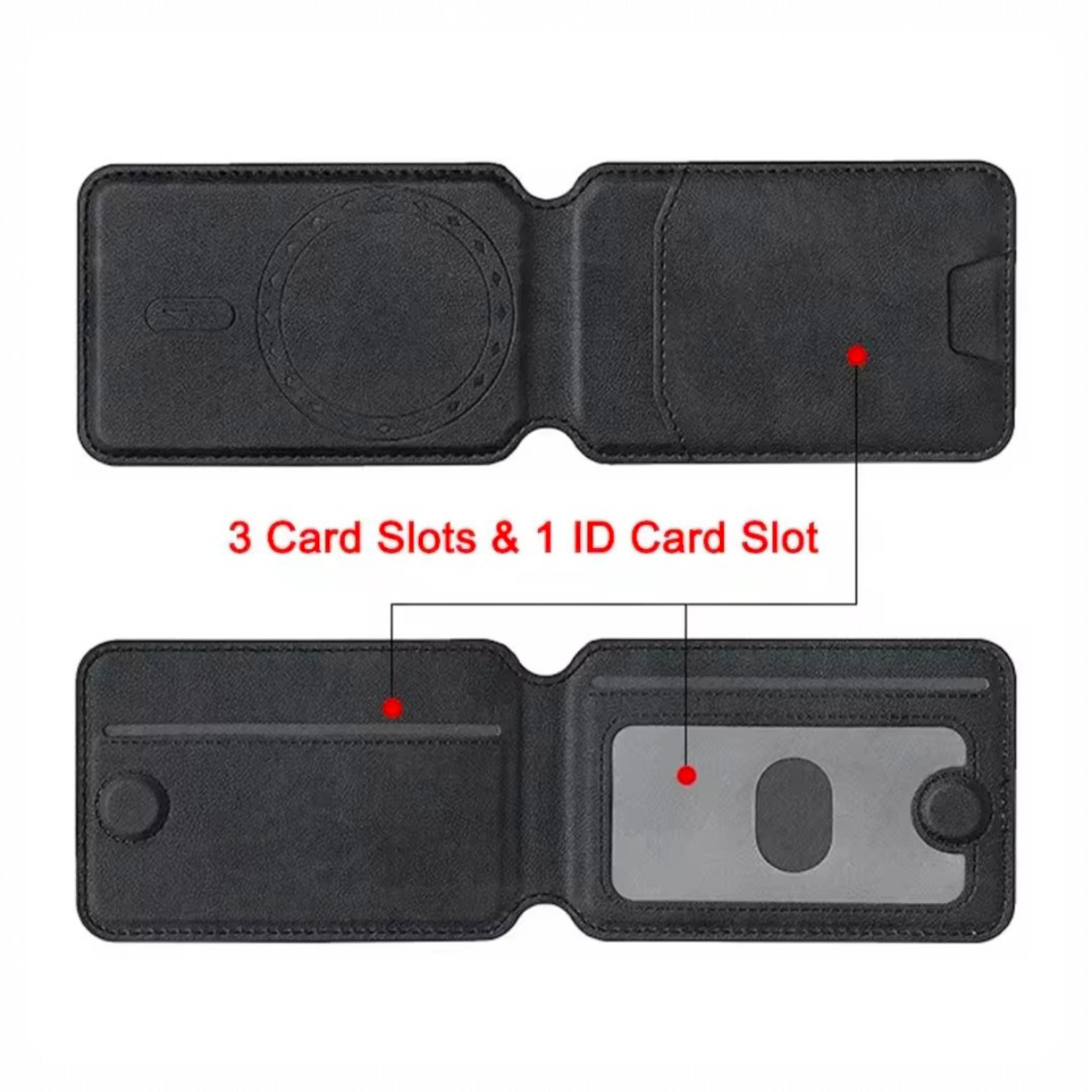 Magnetic Phone Card Holder Wallet – 3 Card Slots