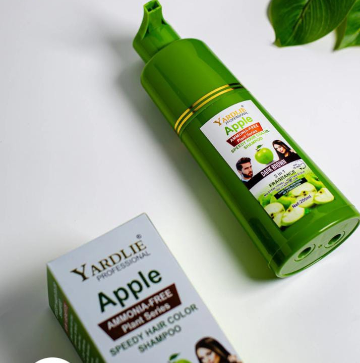 Yardlie Apple Hair Color Shampoo 400ml – Black & Brown - Image 3
