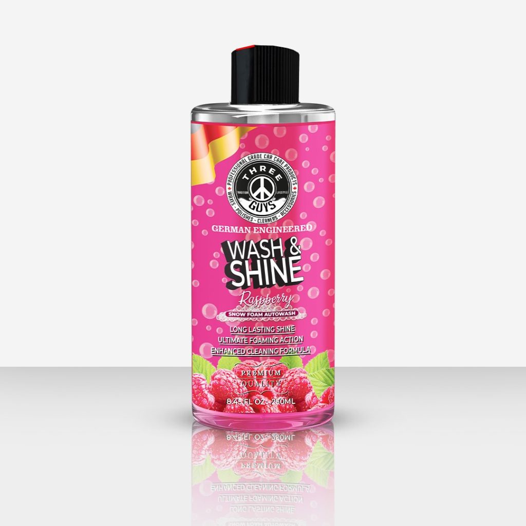 THREE GUYS Wash & Shine Raspberry Car Shampoo