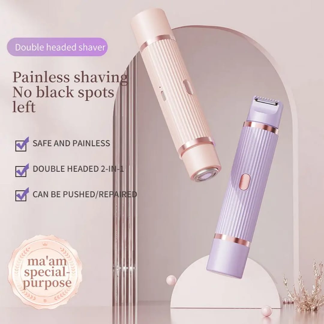 2-in-1 Women's Electric Shaver & Bikini Trimmer – IPX7 Waterproof - Image 3