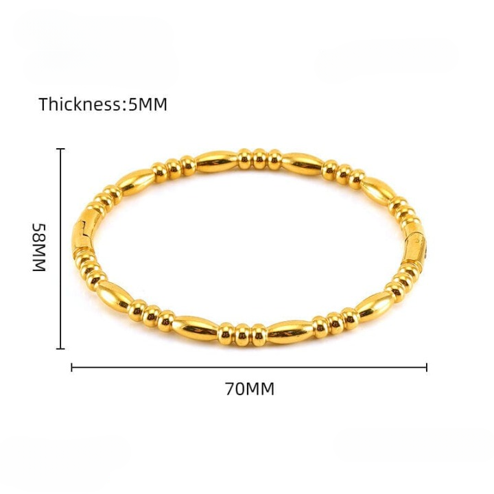 Filled Dots Korean Bangle