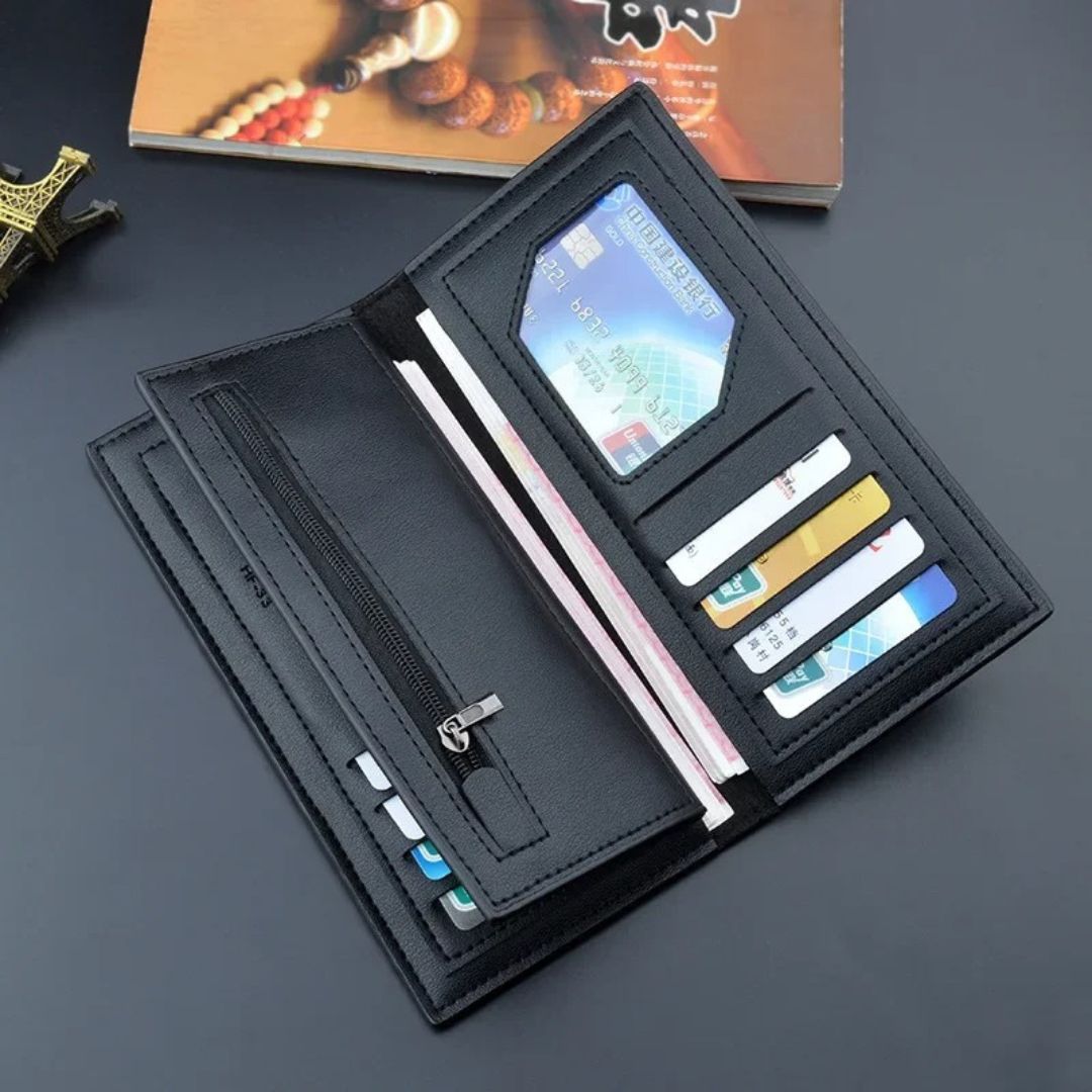 LB-521 Long Trifold Wallet - Image 4