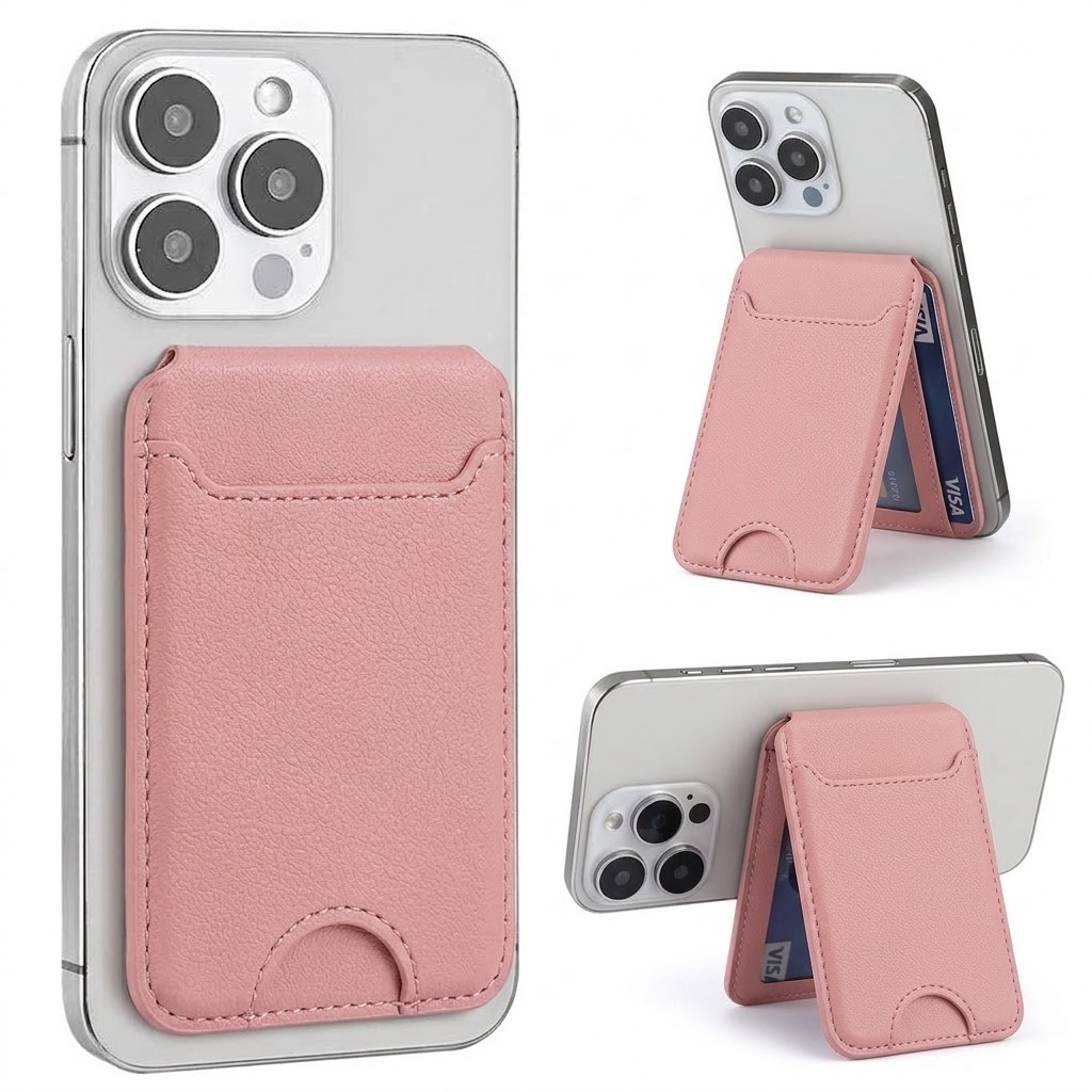 Magnetic Phone Card Holder Wallet – 3 Card Slots