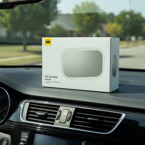 Car Sun Visor Makeup Mirror with LED