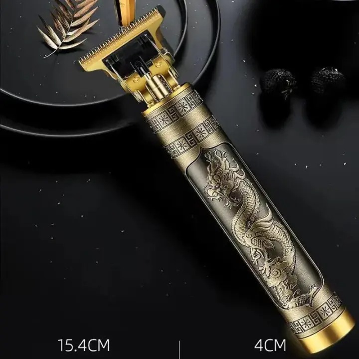 Vintage T9 Metal Body Trimmer for Men – USB Rechargeable - Image 3