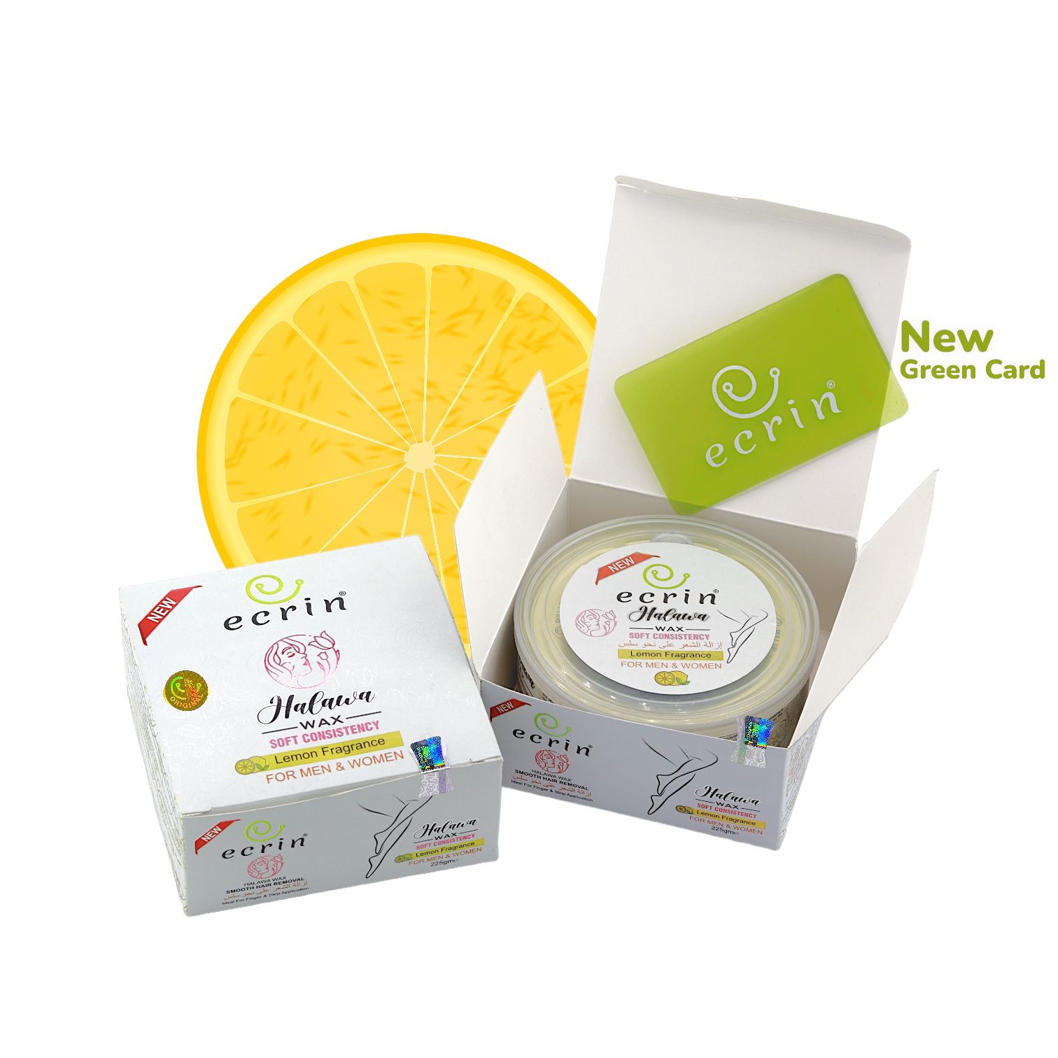 Ecrin Organic Halawa Wax – Lemon & Sugar 225g