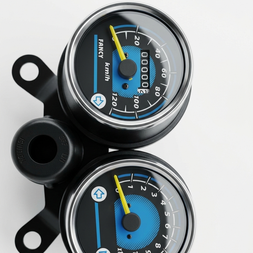 Double Round Fancy Speedometer & RPM Meter for Honda 125