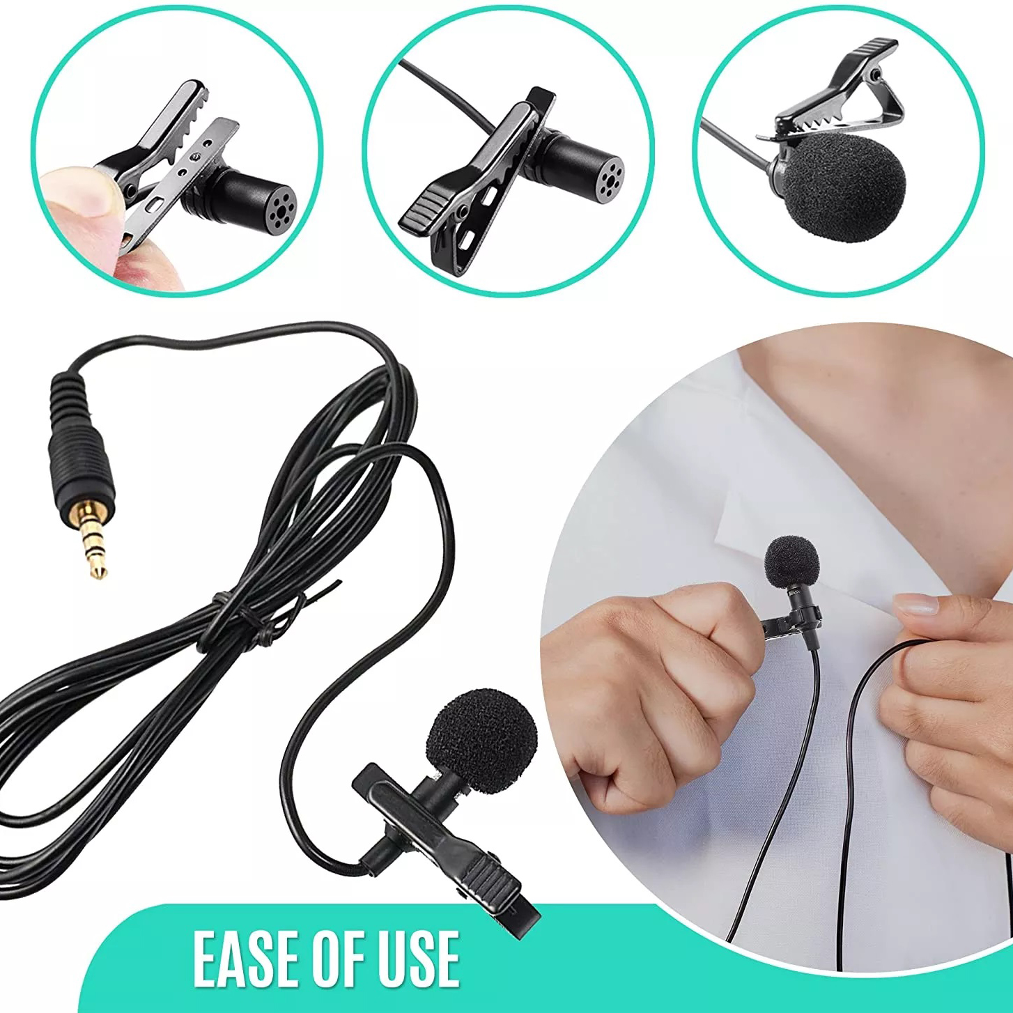 Wired Lavalier Microphone for TikTok