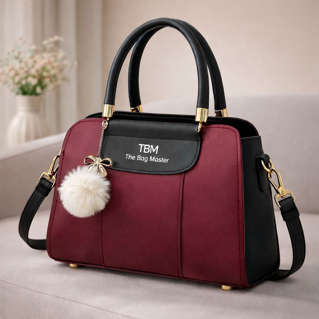 TBM The Bag Master Two-Tone Tote Handbag for Women - Image 3