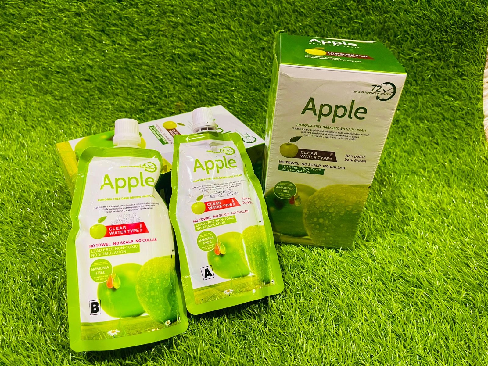 Apple Hair Color 200ml – Dark Brown - Image 4