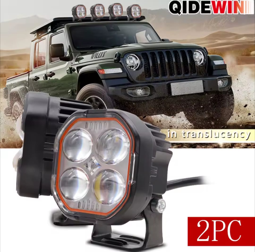 Four-Leaf Cube LED Work Light 12–24V – Combo Beam - Image 4