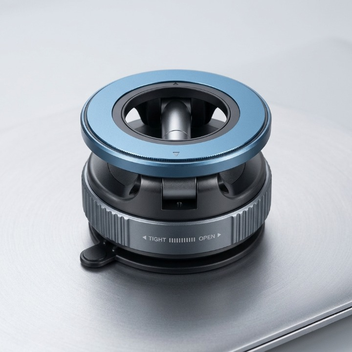 Vacuum Magnetic Car Phone Holder – 360° Rotating Mount - Image 3