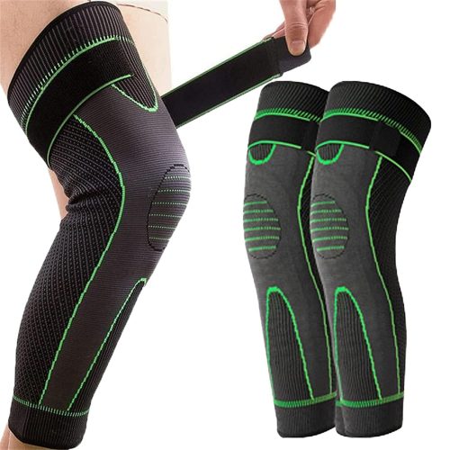 Adjustable Compression Knee Support Sleeves – 1 Pair