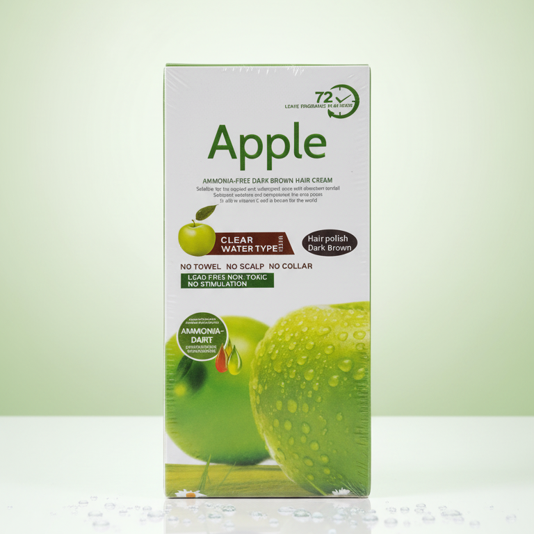 Apple Hair Color 200ml – Dark Brown - Image 3