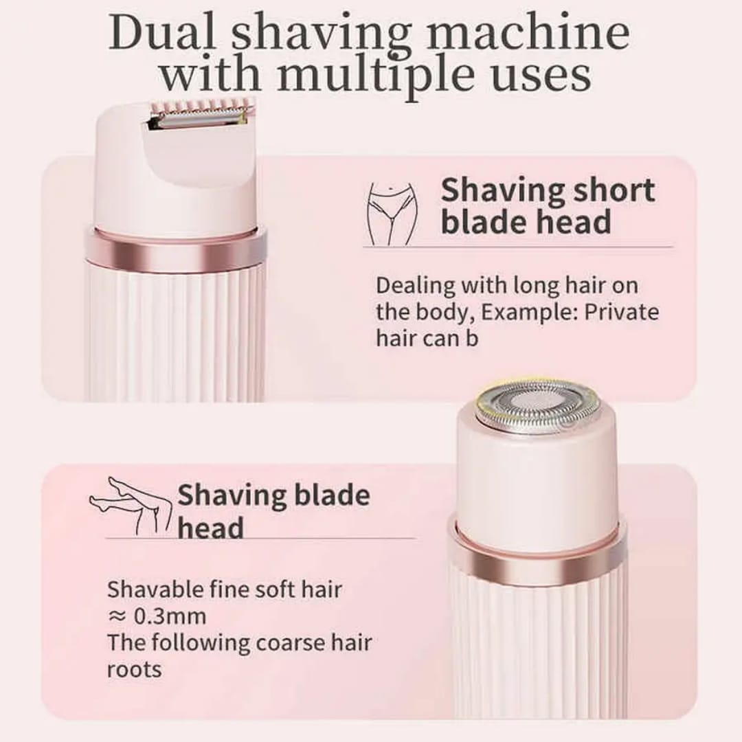2-in-1 Women's Electric Shaver & Bikini Trimmer – IPX7 Waterproof - Image 4