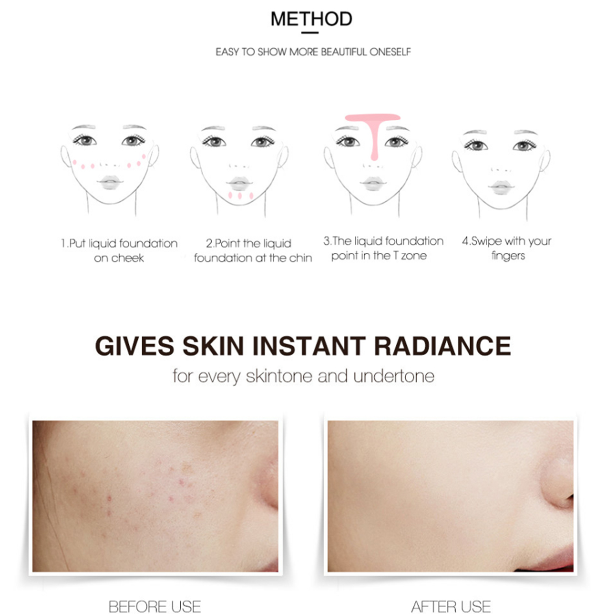 Miss Rose Soft Matte Liquid Foundation 37ml - Image 4