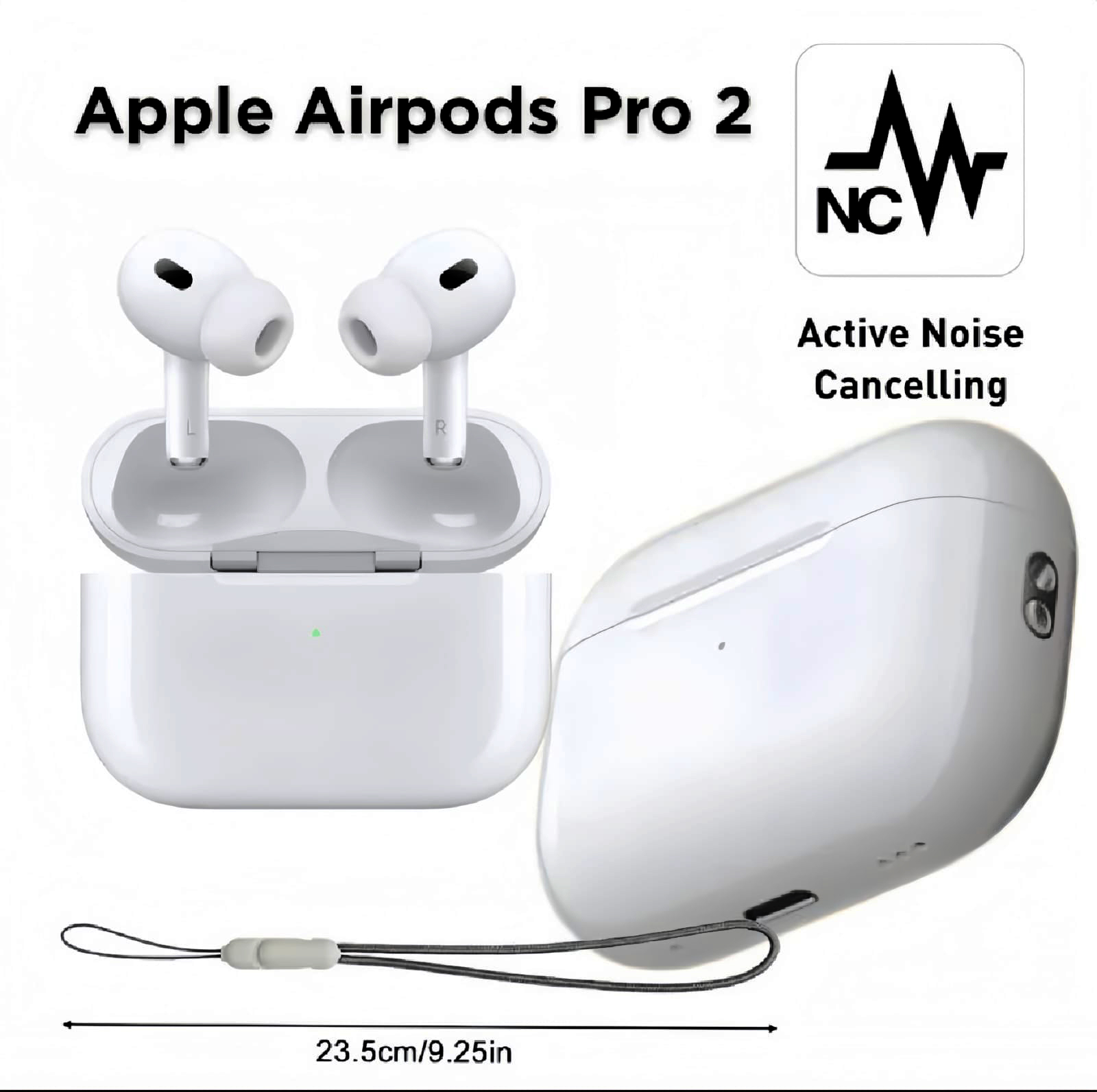AirPods Pro 2nd Generation Style Wireless Earbuds – Replica - Image 3