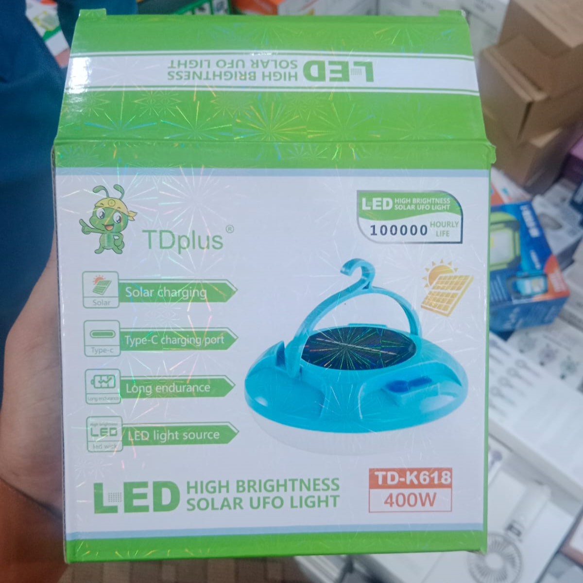 TDplus TD-K618 400W Solar UFO Light
