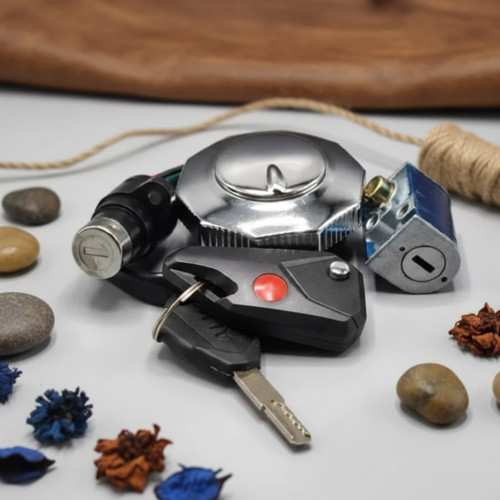 Honda CD70 Computerised Key Lock Set – Ignition, Handle & Tank
